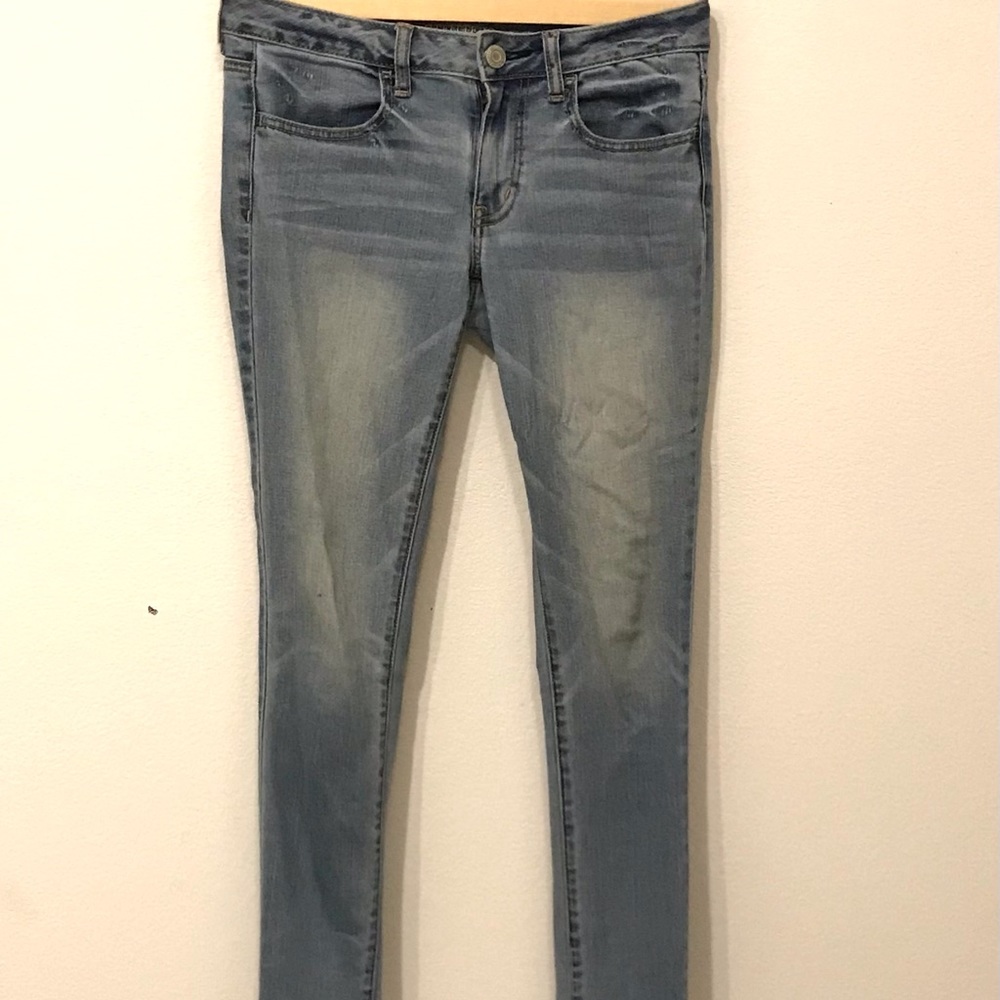American Eagle Outfitters Jegging Super Stretch Light Wash Size 6 Regular
